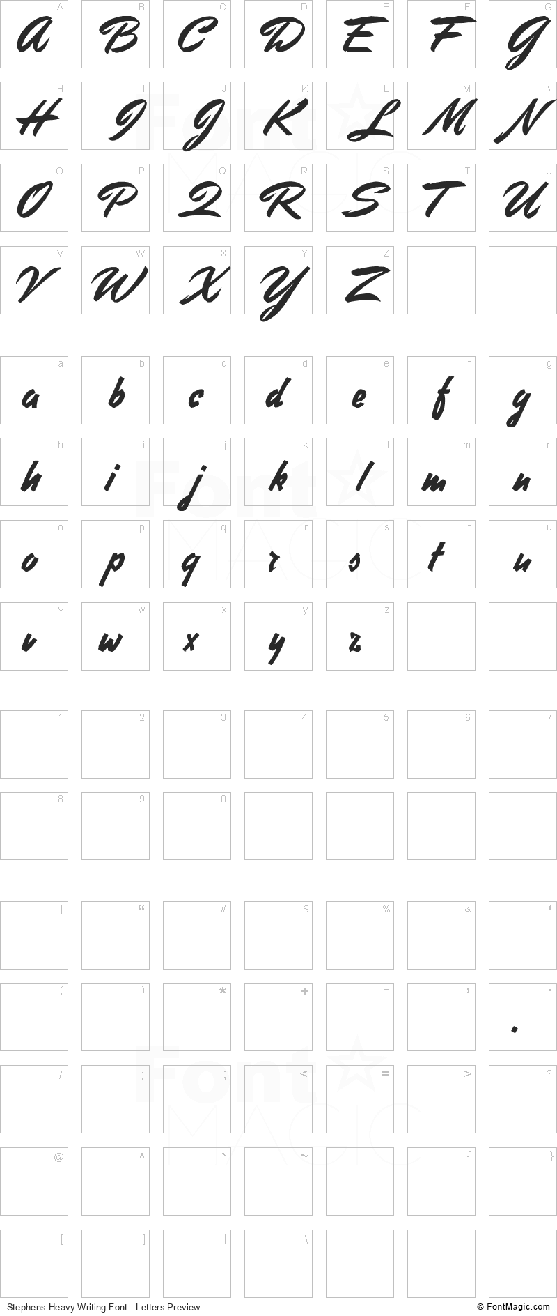 Stephens Heavy Writing Font - FontMagic