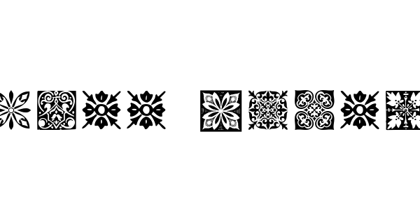 Truetype fonts for making tilings