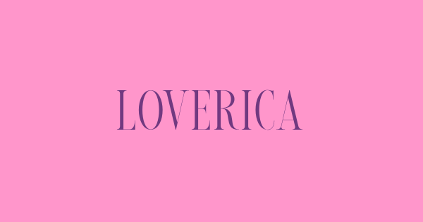 Loverica Font - FontMagic